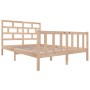 Solid pine wood bed frame 120x200 cm by vidaXL, Beds and slatted bases - Ref: Foro24-3101343, Price: 124,30 €, Discount: %