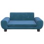 Blaues Samt-Kindersofa 70x45x33 cm von vidaXL, Baby- und Kleinkindmöbel - Ref: Foro24-3196386, Preis: 80,63 €, Rabatt: %