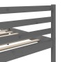Estructura de cama de madera maciza de pino gris 200x200 cm de vidaXL, Camas y somieres - Ref: Foro24-3101305, Precio: 186,09...