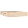 Bed frame with drawers 120x200 cm by vidaXL, Beds and slatted bases - Ref: Foro24-3103508, Price: 194,68 €, Discount: %