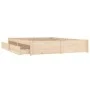 Bed frame with drawers 120x200 cm by vidaXL, Beds and slatted bases - Ref: Foro24-3103508, Price: 194,68 €, Discount: %