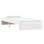 Weißer Einzelbettrahmen aus Massivholz, 90 x 190 cm von vidaXL, Betten und Lattenroste - Ref: Foro24-814915, Preis: 98,93 €, ...