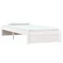 White solid wood single bed frame 90x190 cm by vidaXL, Beds and slatted bases - Ref: Foro24-814915, Price: 97,77 €, Discount: %