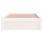 Estructura de cama individual madera maciza blanco 90x190 cm de vidaXL, Camas y somieres - Ref: Foro24-814915, Precio: 98,84 ...