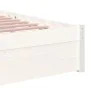 White solid wood single bed frame 90x190 cm by vidaXL, Beds and slatted bases - Ref: Foro24-814915, Price: 97,77 €, Discount: %