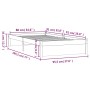 Weißer Einzelbettrahmen aus Massivholz, 90 x 190 cm von vidaXL, Betten und Lattenroste - Ref: Foro24-814915, Preis: 98,93 €, ...