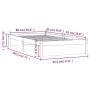 White solid wood single bed frame 90x190 cm by vidaXL, Beds and slatted bases - Ref: Foro24-814915, Price: 97,77 €, Discount: %