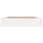 White bed frame with drawers 140x200 cm by vidaXL, Beds and slatted bases - Ref: Foro24-3103514, Price: 238,56 €, Discount: %