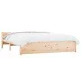 Bettgestell aus Massivholz 150x200 cm von vidaXL, Betten und Lattenroste - Ref: Foro24-815049, Preis: 123,34 €, Rabatt: %