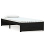 Estructura de cama madera maciza individual negra 75x190 cm de vidaXL, Camas y somieres - Ref: Foro24-814913, Precio: 102,20 ...