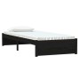 Estructura de cama madera maciza individual negra 75x190 cm de vidaXL, Camas y somieres - Ref: Foro24-814913, Precio: 102,20 ...