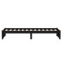 Estructura de cama madera maciza individual negra 75x190 cm de vidaXL, Camas y somieres - Ref: Foro24-814913, Precio: 102,20 ...