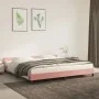 Rosa Samtbettgestell mit Kopfteil 200x200 cm von vidaXL, Betten und Lattenroste - Ref: Foro24-347596, Preis: 116,81 €, Rabatt: %