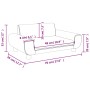 Sofá para niños de terciopelo rosa 70x45x33 cm de vidaXL, Mobiliario para bebés y niños pequeños - Ref: Foro24-3196389, Preci...