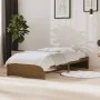 Estructura de cama madera maciza marrón miel 90x190 cm de vidaXL, Camas y somieres - Ref: Foro24-814917, Precio: 80,39 €, Des...