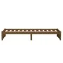 Estructura de cama madera maciza marrón miel 90x190 cm de vidaXL, Camas y somieres - Ref: Foro24-814917, Precio: 80,39 €, Des...