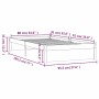 Estructura de cama madera maciza marrón miel 90x190 cm de vidaXL, Camas y somieres - Ref: Foro24-814917, Precio: 110,04 €, De...