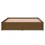Estructura de cama madera maciza marrón miel 140x190 cm de vidaXL, Camas y somieres - Ref: Foro24-814932, Precio: 101,17 €, D...