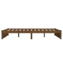 Honigbrauner Massivholzbettrahmen 140x190 cm von vidaXL, Betten und Lattenroste - Ref: Foro24-814932, Preis: 101,17 €, Rabatt: %