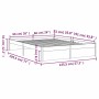 Honigbrauner Massivholzbettrahmen 140x190 cm von vidaXL, Betten und Lattenroste - Ref: Foro24-814932, Preis: 101,17 €, Rabatt: %