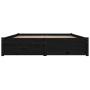 Estructura de cama con cajones negro 140x190 cm de vidaXL, Camas y somieres - Ref: Foro24-3103507, Precio: 260,28 €, Descuent...