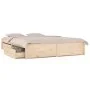 Bed frame with drawers 140x200 cm by vidaXL, Beds and slatted bases - Ref: Foro24-3103513, Price: 210,46 €, Discount: %
