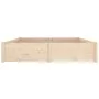 Bed frame with drawers 140x200 cm by vidaXL, Beds and slatted bases - Ref: Foro24-3103513, Price: 210,46 €, Discount: %