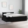 Bed frame with drawers black 90x200 cm by vidaXL, Beds and slatted bases - Ref: Foro24-3103487, Price: 226,90 €, Discount: %