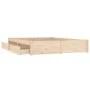 Bed frame with drawers 140x200 cm by vidaXL, Beds and slatted bases - Ref: Foro24-3103513, Price: 210,46 €, Discount: %