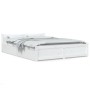 White bed frame with drawers 160x200 cm by vidaXL, Beds and slatted bases - Ref: Foro24-3103570, Price: 266,25 €, Discount: %