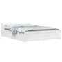 Weißer Bettrahmen mit Schubladen 160x200 cm von vidaXL, Betten und Lattenroste - Ref: Foro24-3103570, Preis: 274,02 €, Rabatt: %