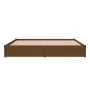 Estructura de cama madera maciza marrón miel 200x200 cm de vidaXL, Camas y somieres - Ref: Foro24-814972, Precio: 182,99 €, D...