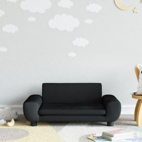 Black velvet children's sofa 70x45x33 cm by vidaXL, Baby and Toddler Furniture - Ref: Foro24-3196390, Price: 79,19 €, Discoun...