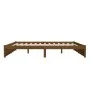 Estructura de cama madera maciza marrón miel 200x200 cm de vidaXL, Camas y somieres - Ref: Foro24-814972, Precio: 182,99 €, D...