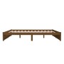 Estructura de cama madera maciza marrón miel 200x200 cm de vidaXL, Camas y somieres - Ref: Foro24-814972, Precio: 185,53 €, D...
