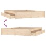 Bed frame with drawers 160x200 cm by vidaXL, Beds and slatted bases - Ref: Foro24-3103523, Price: 227,21 €, Discount: %