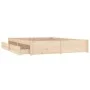 Bed frame with drawers 160x200 cm by vidaXL, Beds and slatted bases - Ref: Foro24-3103523, Price: 224,49 €, Discount: %