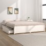 Weißer Bettrahmen mit Schubladen 150x200 cm von vidaXL, Betten und Lattenroste - Ref: Foro24-3103519, Preis: 255,20 €, Rabatt: %