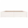 White bed frame with drawers 150x200 cm by vidaXL, Beds and slatted bases - Ref: Foro24-3103519, Price: 255,20 €, Discount: %
