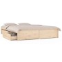 Double bed frame with drawers 135x190 cm by vidaXL, Beds and slatted bases - Ref: Foro24-3103498, Price: 200,86 €, Discount: %