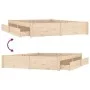 Double bed frame with drawers 135x190 cm by vidaXL, Beds and slatted bases - Ref: Foro24-3103498, Price: 198,39 €, Discount: %