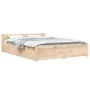 Bed frame with drawers 140x200 cm by vidaXL, Beds and slatted bases - Ref: Foro24-3103559, Price: 216,67 €, Discount: %