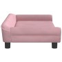 Rosa Samt Kinder Sofa 100x50x26 cm von vidaXL, Baby- und Kleinkindmöbel - Ref: Foro24-3196396, Preis: 105,14 €, Rabatt: %