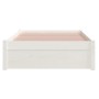 Estructura de cama madera maciza blanco 90x200 cm de vidaXL, Camas y somieres - Ref: Foro24-814935, Precio: 90,24 €, Descuent...