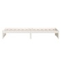 Weißer Massivholzbettrahmen 90x200 cm von vidaXL, Betten und Lattenroste - Ref: Foro24-814935, Preis: 90,37 €, Rabatt: %