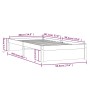 Estructura de cama madera maciza blanco 90x200 cm de vidaXL, Camas y somieres - Ref: Foro24-814935, Precio: 90,24 €, Descuent...