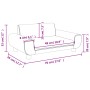 Sofá para niños de terciopelo marrón 70x45x33 cm by vidaXL, Baby and Toddler Furniture - Ref: Foro24-3196391, Price: 81,51 €,...