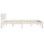 Estructura de cama madera maciza de pino blanco 140x200 cm de vidaXL, Camas y somieres - Ref: Foro24-810496, Precio: 129,52 €...