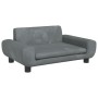Dunkelgraues Kindersofa aus Samt, 70x45x33 cm von vidaXL, Baby- und Kleinkindmöbel - Ref: Foro24-3196388, Preis: 78,08 €, Rab...