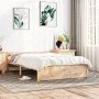 Bettgestell aus Massivholz 140x200 cm von vidaXL, Betten und Lattenroste - Ref: Foro24-815044, Preis: 120,03 €, Rabatt: %